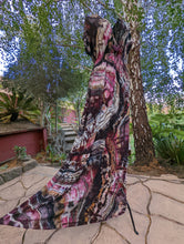 Load image into Gallery viewer, Custom Reverse Geode Surplice Maxi Dress for Tonya
