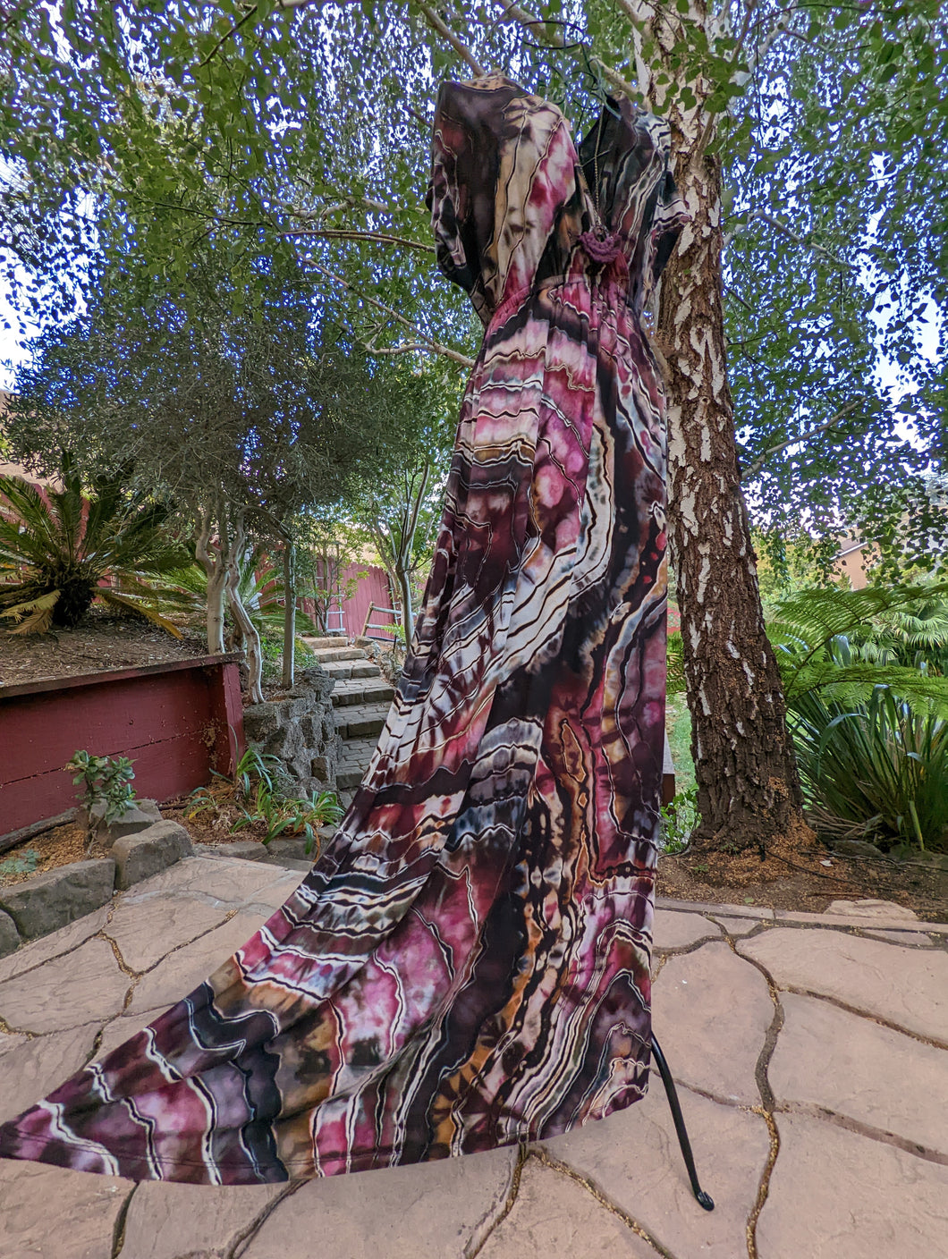 Custom Reverse Geode Surplice Maxi Dress for Tonya