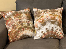 Load image into Gallery viewer, Set of 4 18”x18” Throw Pillow Covers in Golden Brown &amp; Dark Black
