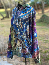 Load image into Gallery viewer, Custom Reverse Geode Hoodie in ‘Abalone’ for Tala
