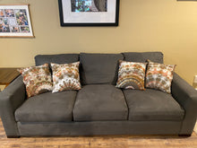 Load image into Gallery viewer, Set of 4 18”x18” Throw Pillow Covers in Golden Brown &amp; Dark Black
