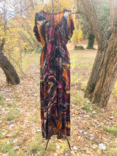 Load image into Gallery viewer, Custom Reverse Geode Surplice Maxi Dress for Lisa
