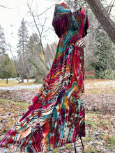 Load image into Gallery viewer, Custom Reverse Geode Surplice Maxi Dress for Angela
