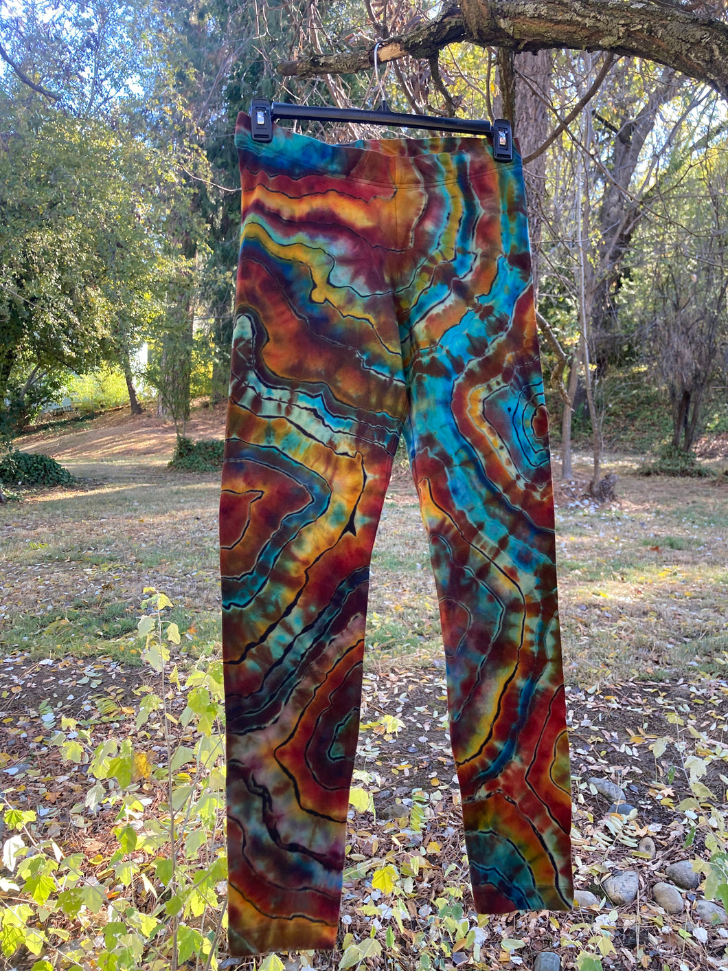 Women’s Large Reverse Geode Leggings in ‘Desert Springs’