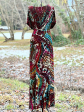 Load image into Gallery viewer, Custom Reverse Geode Surplice Maxi Dress for Angela
