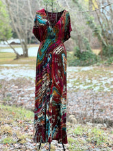 Load image into Gallery viewer, Custom Reverse Geode Surplice Maxi Dress for Angela
