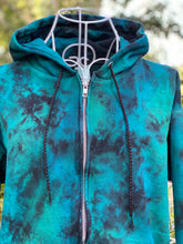 Load image into Gallery viewer, Adult Unisex Small Reverse Galaxy Zip Up Hoodie
