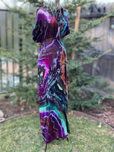 Load image into Gallery viewer, Custom Reverse Geode Surplice Maxi Dress for Nima
