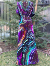 Load image into Gallery viewer, Custom Reverse Geode Surplice Maxi Dress for Nima
