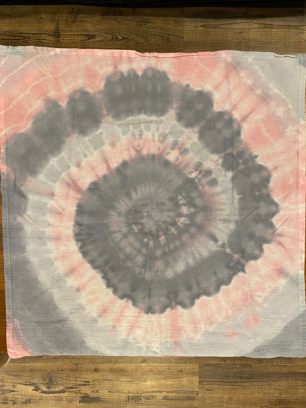 Pink and Gray Spiral Dish Towel