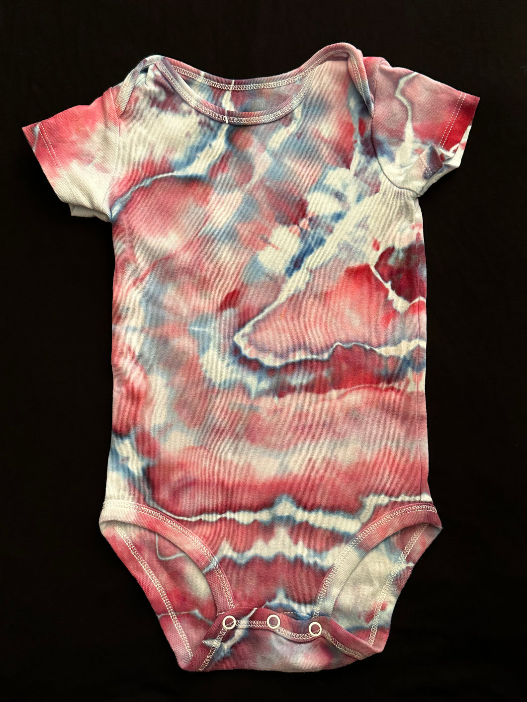 Baby XL Geode Short Sleeved Onesie in ‘Orchid’