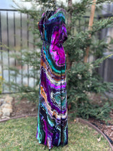 Load image into Gallery viewer, Custom Reverse Geode Surplice Maxi Dress for Nima
