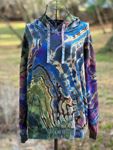 Load image into Gallery viewer, Custom Reverse Geode Hoodie in ‘Abalone’ for Tala
