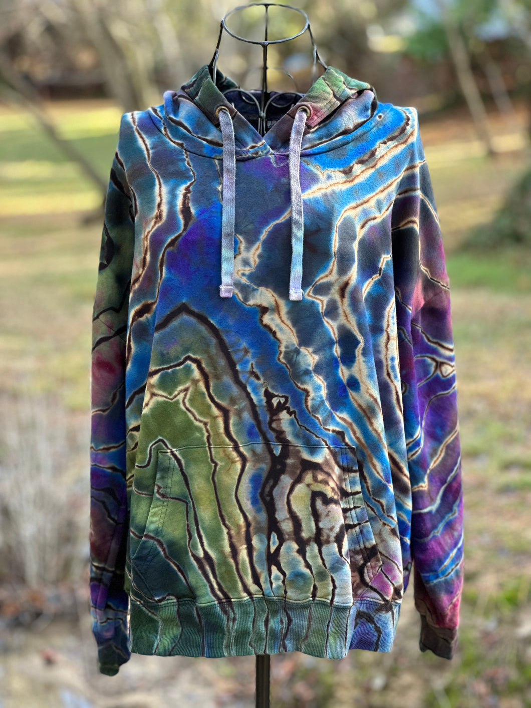 Custom Reverse Geode Hoodie in ‘Abalone’ for Tala