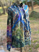 Load image into Gallery viewer, Custom Reverse Geode Hoodie in ‘Abalone’ for Tala
