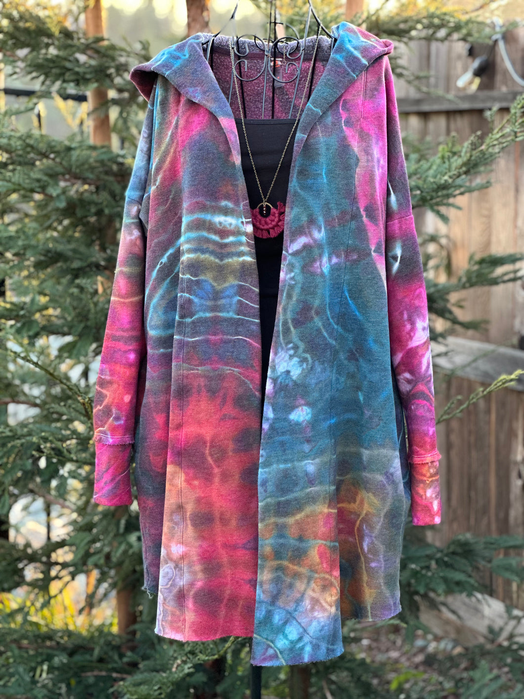 Custom Geode Hooded Sweatshirt Cardigan for Amanda